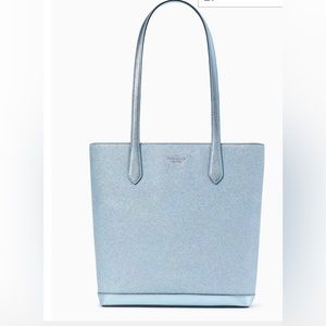 🎉4x HP🎊🆕NWT Kate Spade ♠️ Frost Sky Tinsel Tote